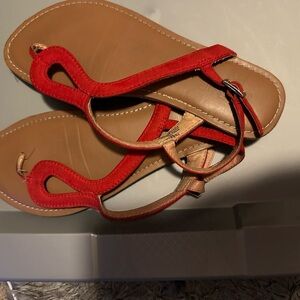 Red Sandals